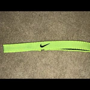 Neon yellow/green NIKE headband